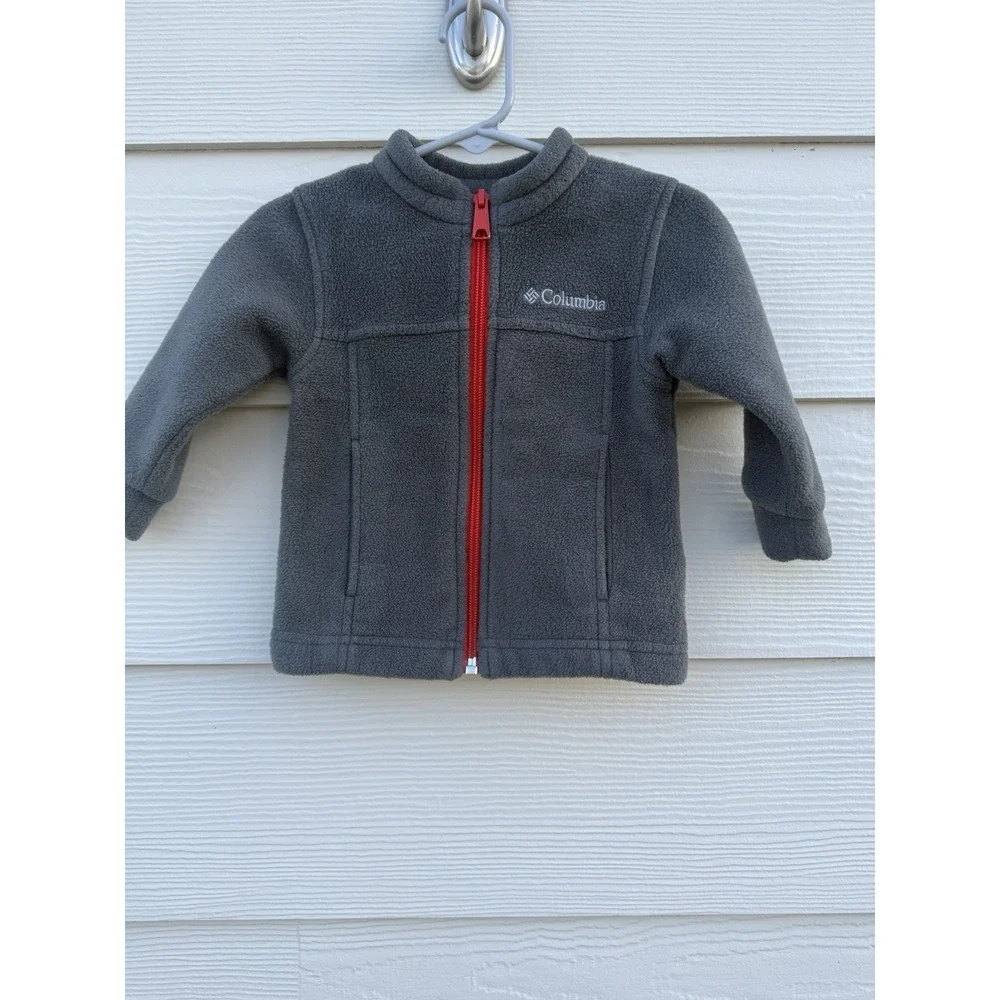 Columbia‎ Toddler Baby Boys' Steens Mountain Fleece Jacket Grey Size 6-12 Months